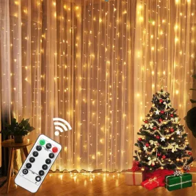 3M LED USB Powered Fairy Christmas Lights Garland Festoon Curtain Lamp w/ Remote Control