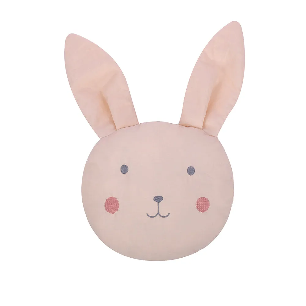Abracadabra Gadda Set with Mosquito Net & Shaped Pillow Bunny Garden Theme - Peach