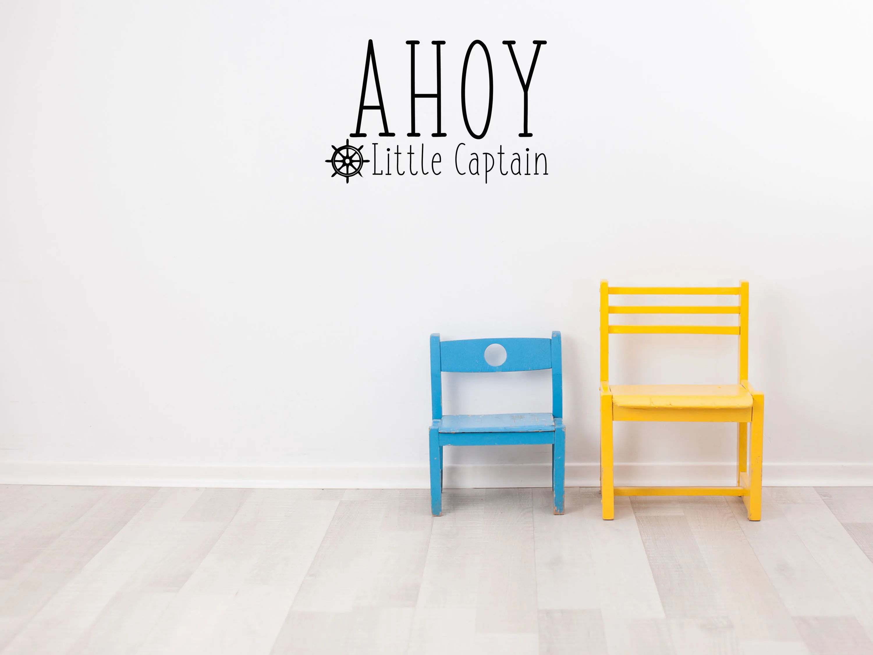 Ahoy Little Captain Wall Decal