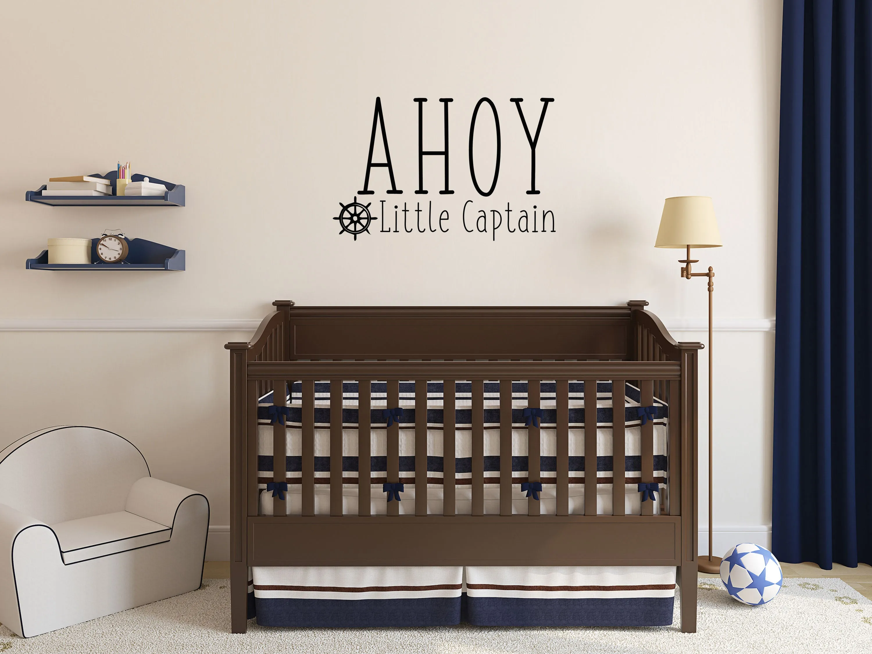 Ahoy Little Captain Wall Decal