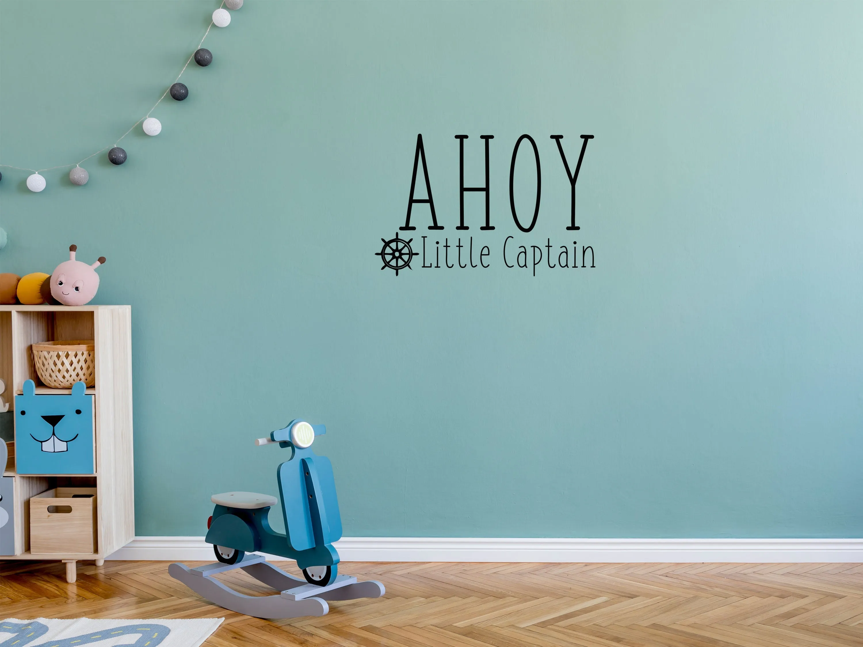 Ahoy Little Captain Wall Decal