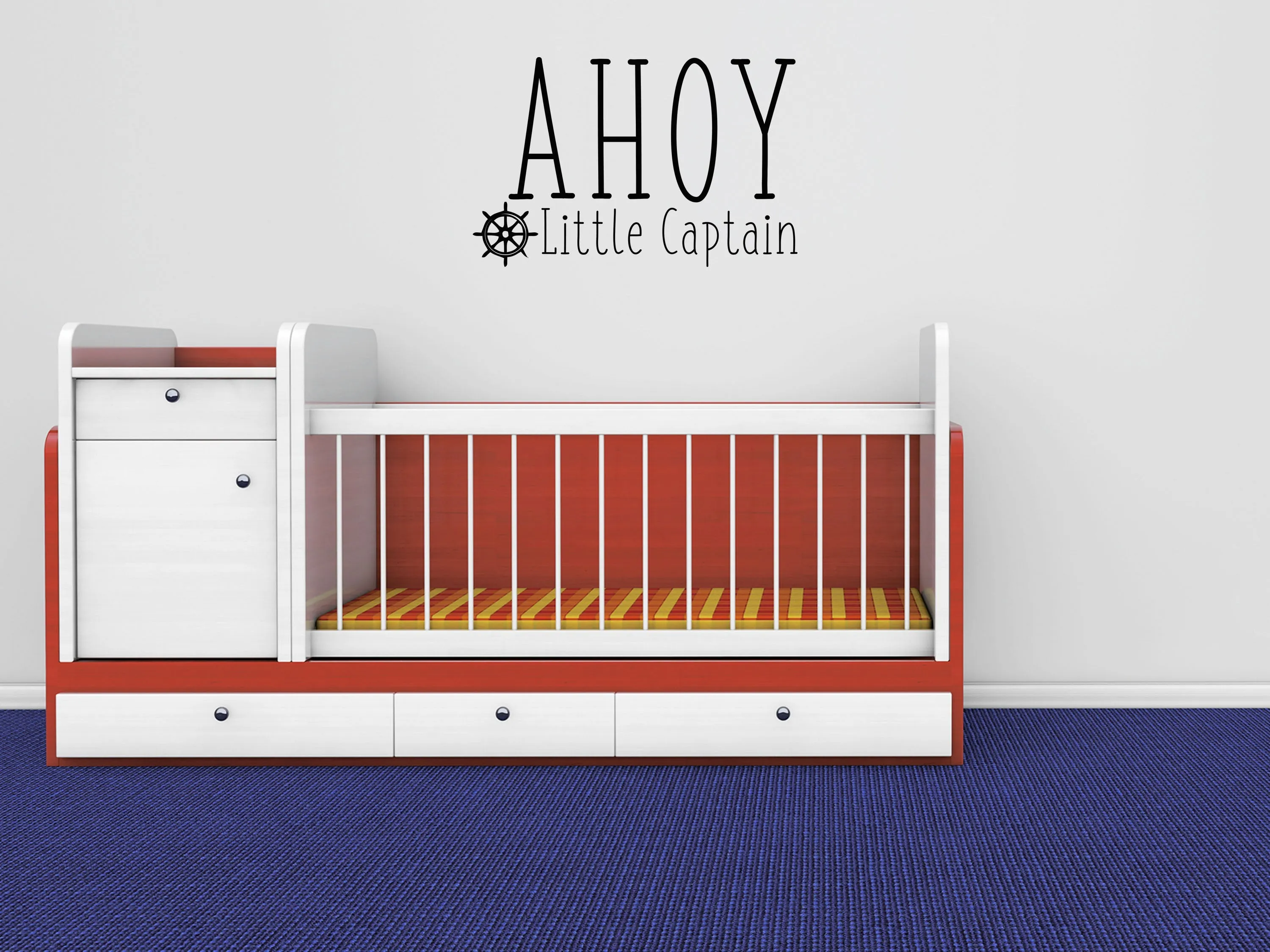 Ahoy Little Captain Wall Decal
