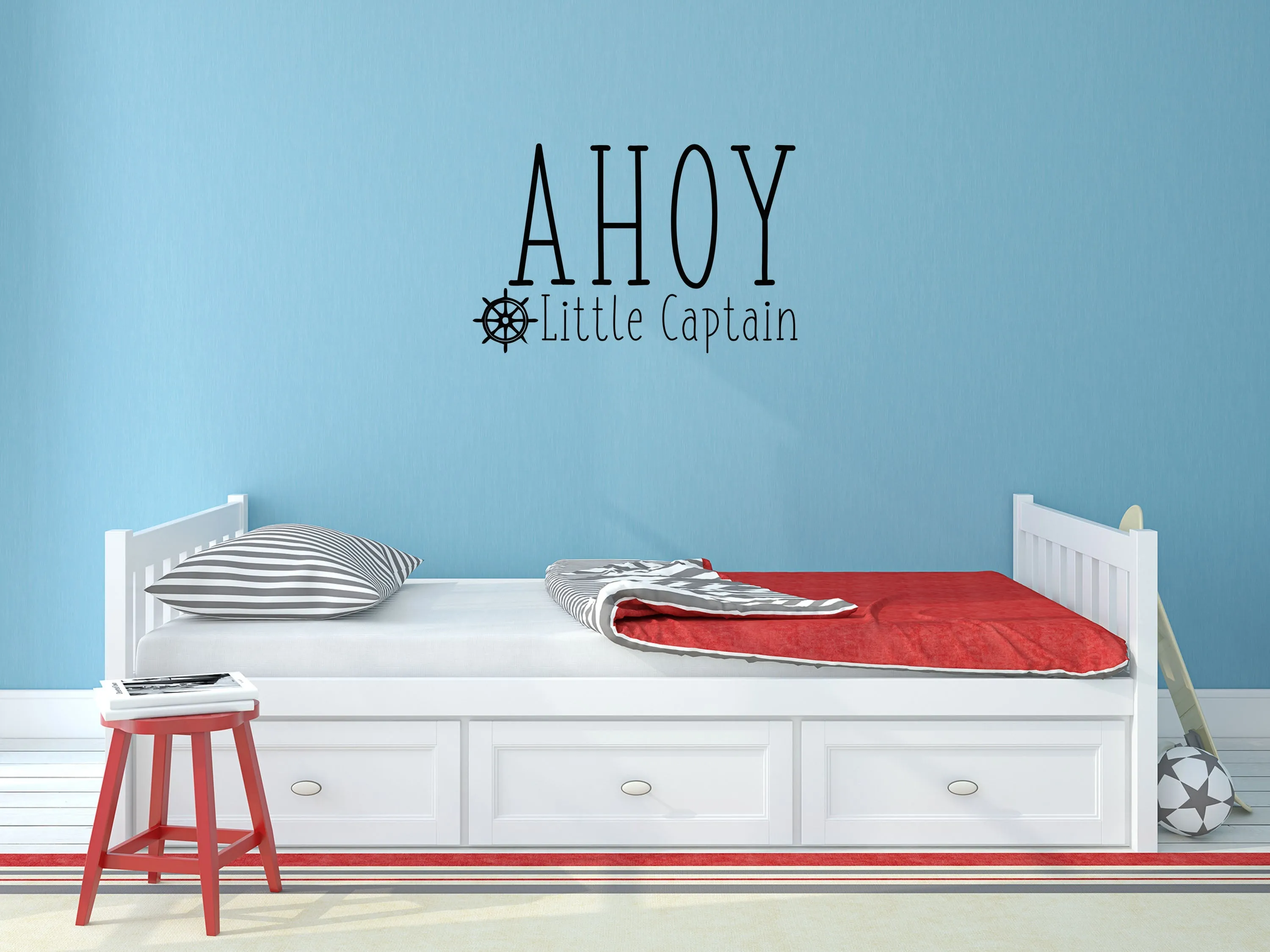 Ahoy Little Captain Wall Decal