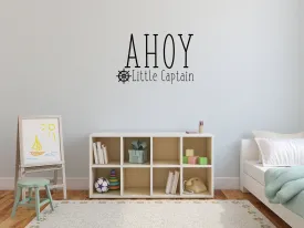 Ahoy Little Captain Wall Decal