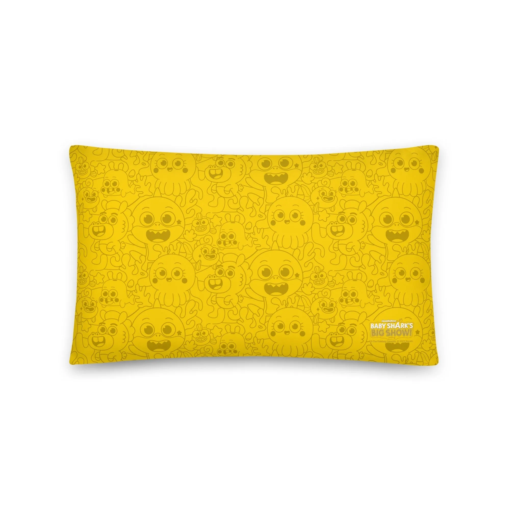 Baby Shark's Big Show Undersea World Throw Pillow