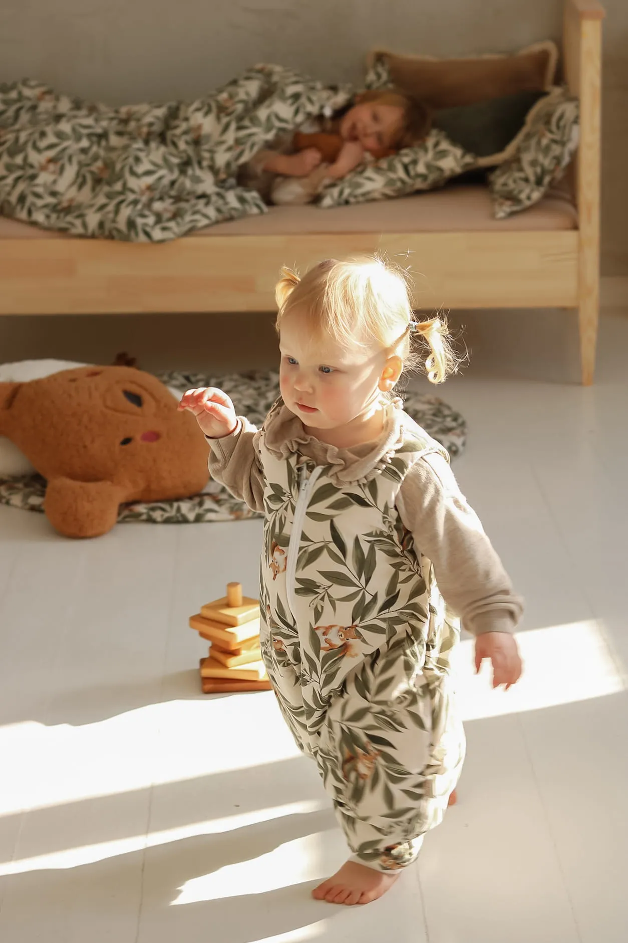 BABY SLEEPING BAG WOODLAND WITH LEGS