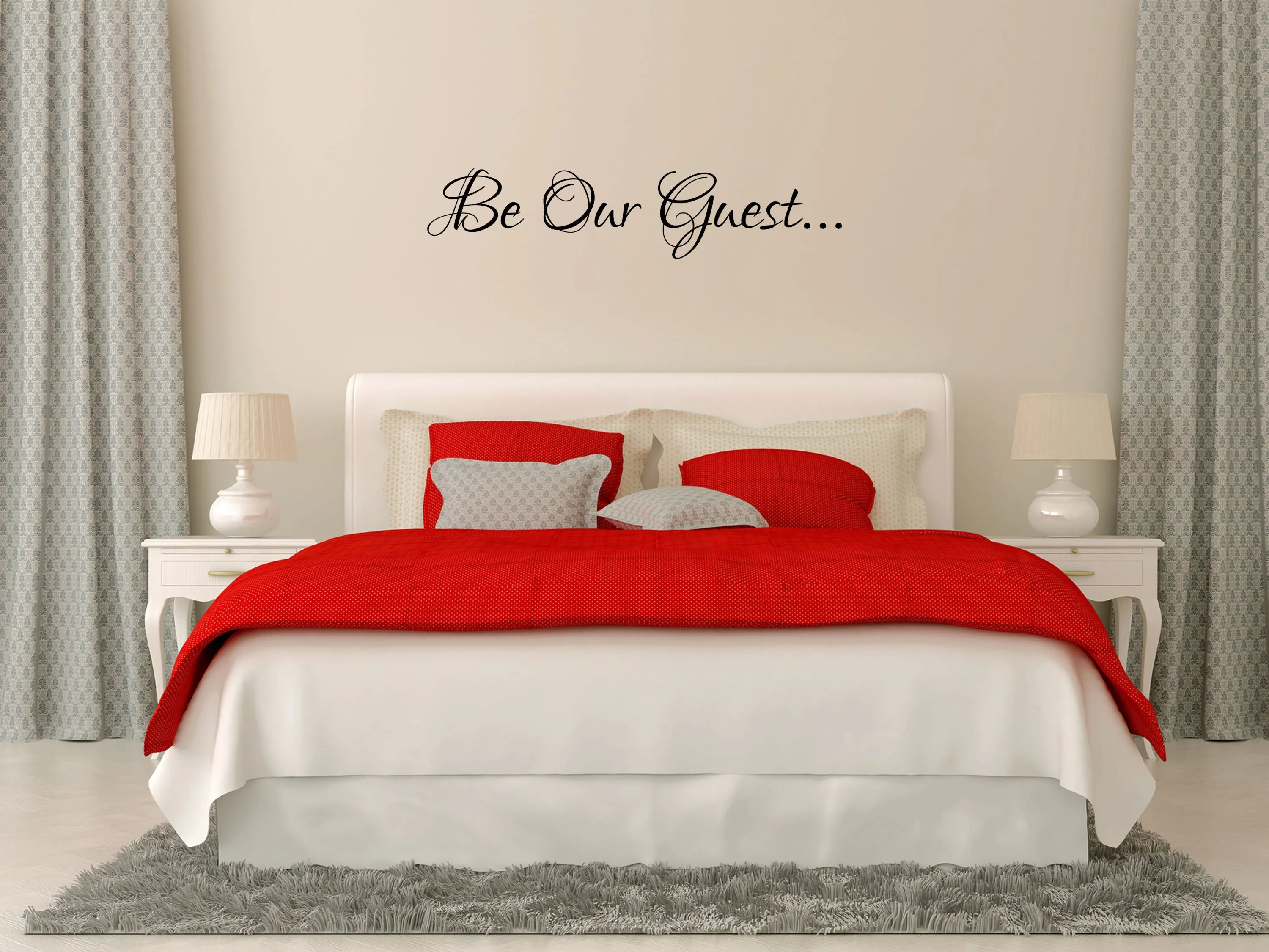 Be Our Guest Bedroom Wall Decal