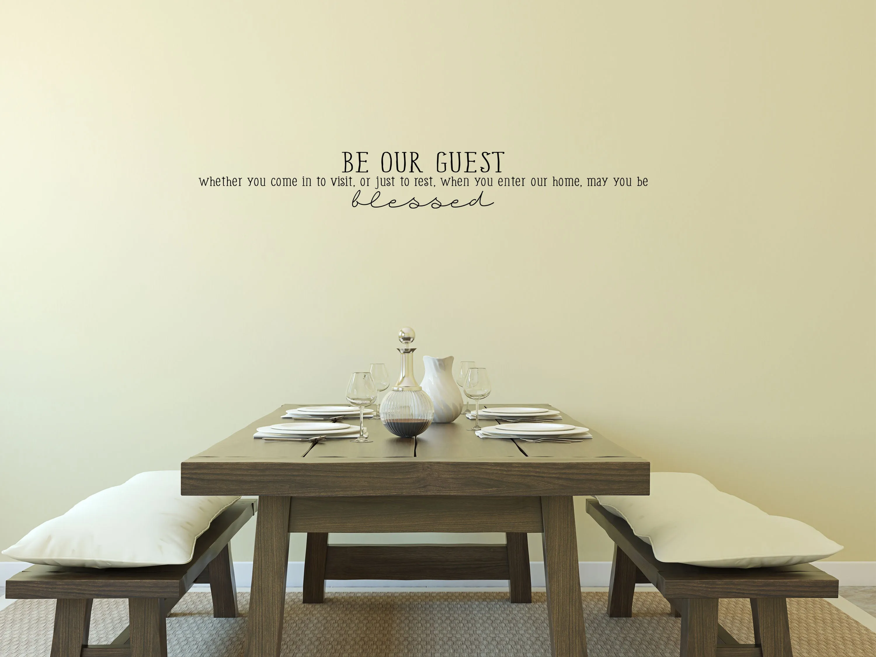 Be Our Guest Removable Wall Decal