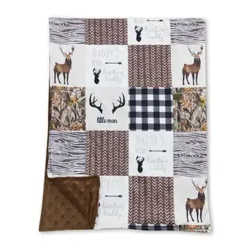 Camo "quilt" baby blanket