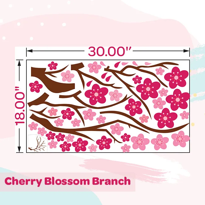 Cherry Blossom Branch Wall Stickers