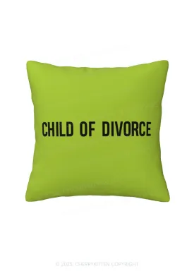 Child Of Divorce Y2K Throw Pillow Cover Cherrykitten