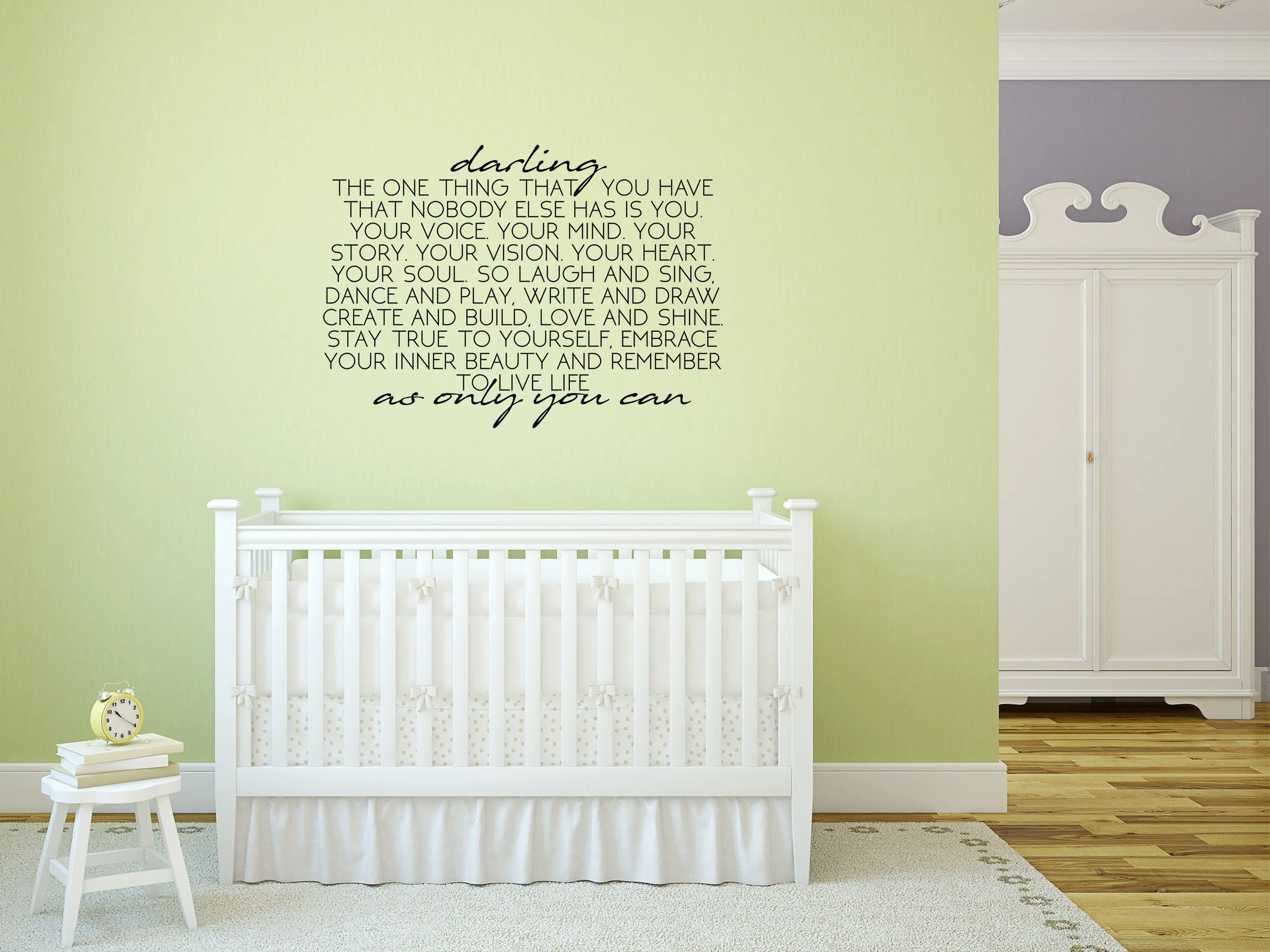 Darling Removable Wall Decal