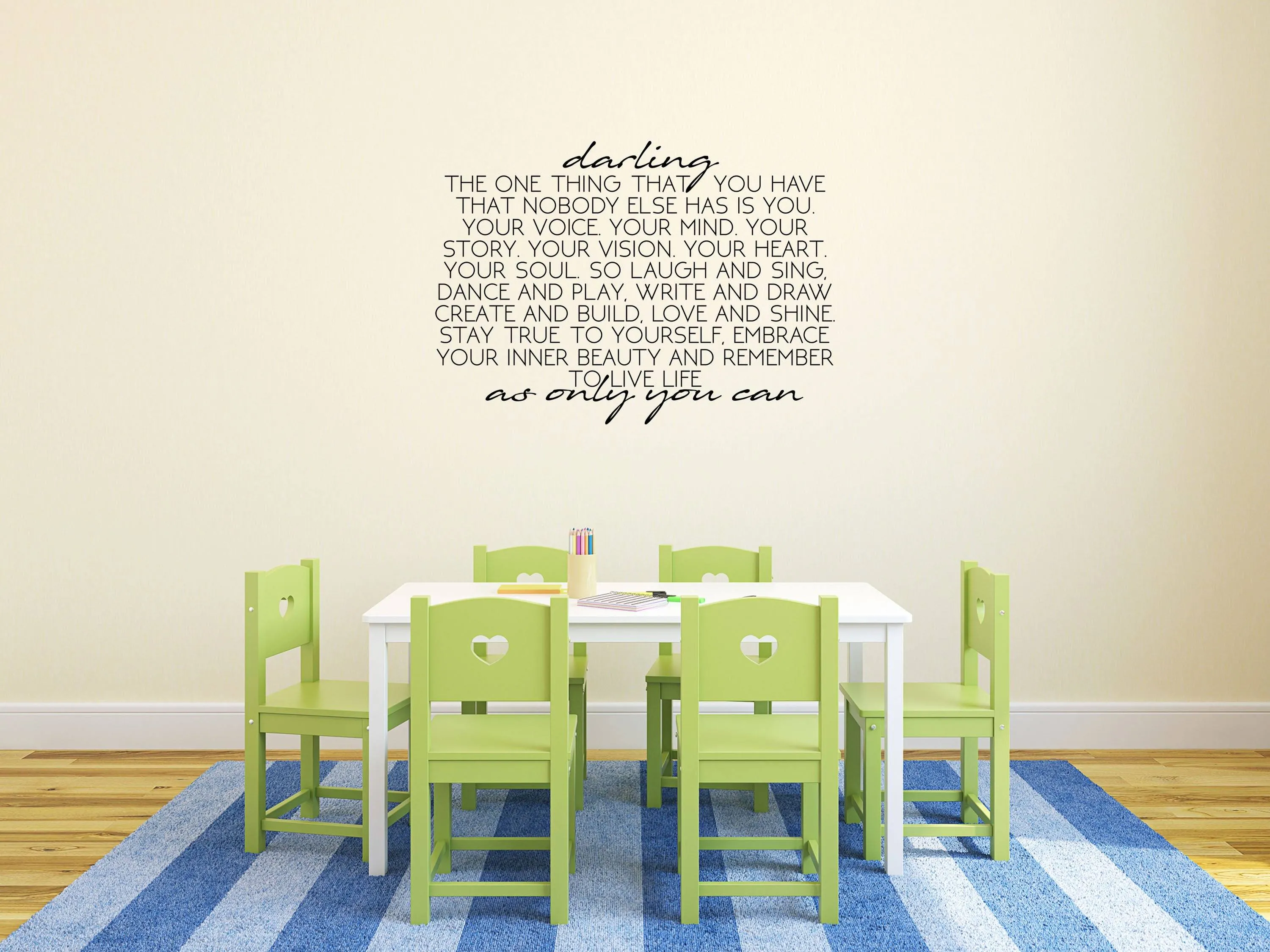 Darling Removable Wall Decal