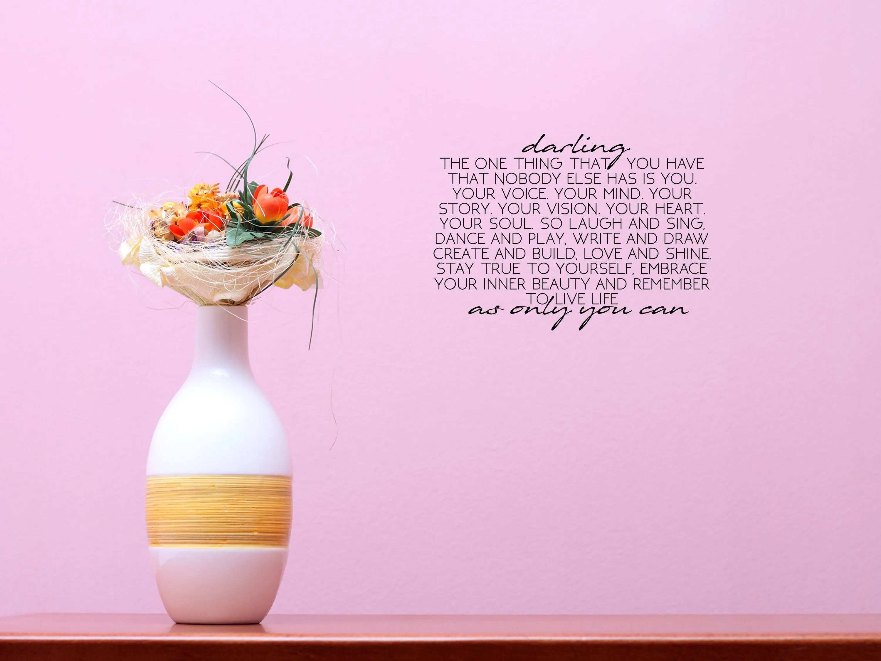 Darling Removable Wall Decal