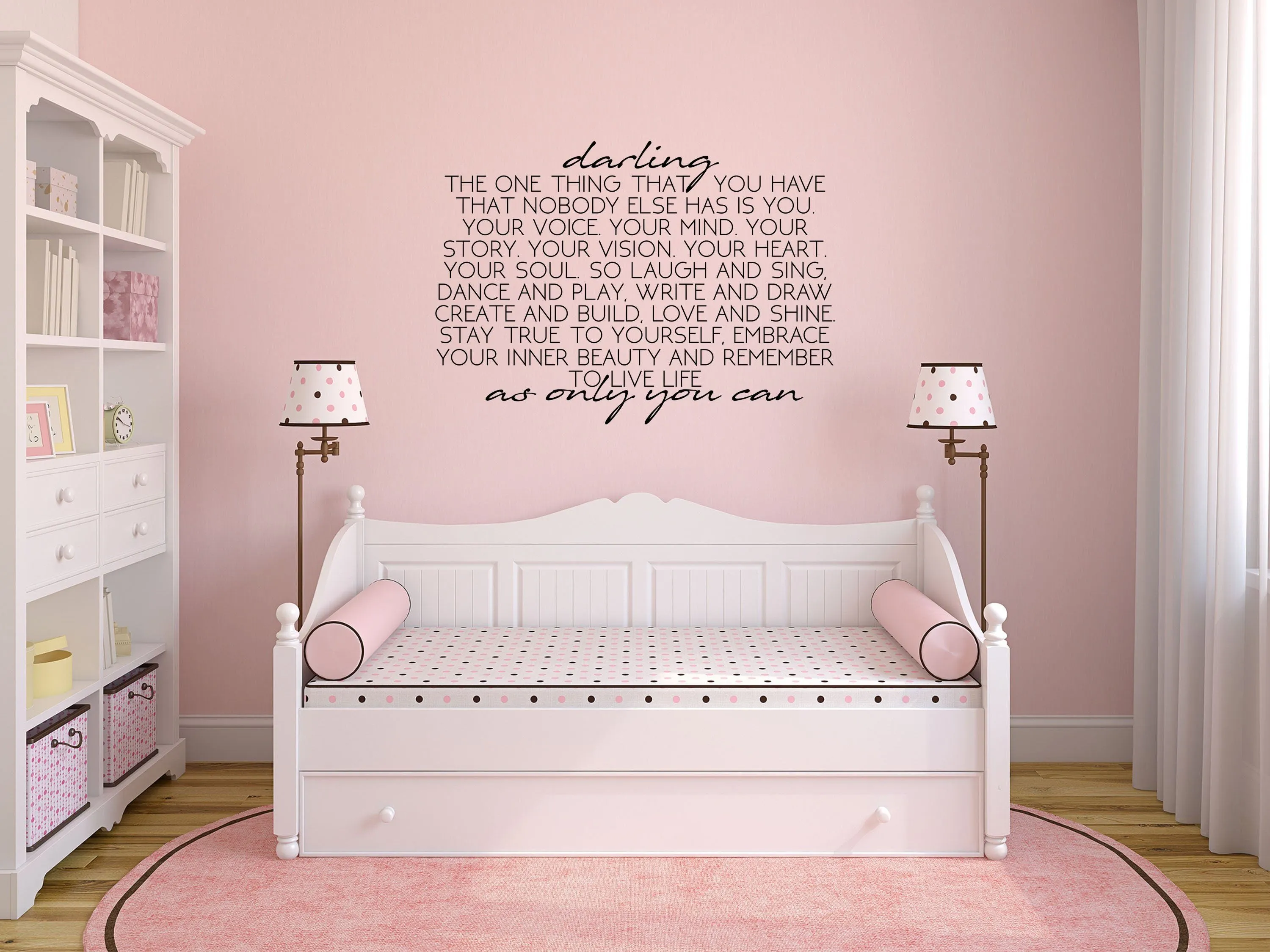 Darling Removable Wall Decal