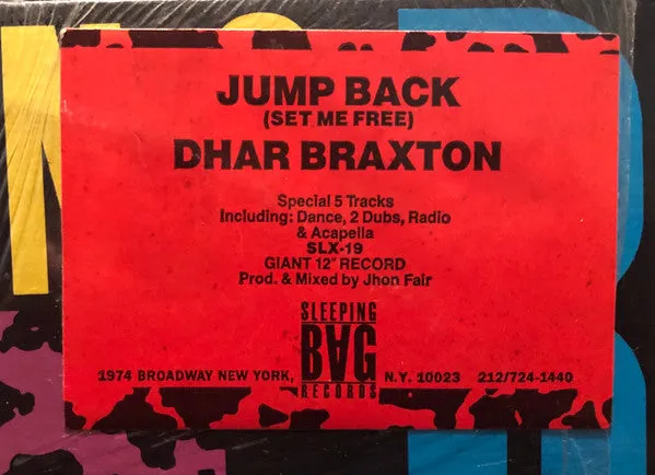 Dhar Braxton - Jump Back (Set Me Free) (12") (VG )
