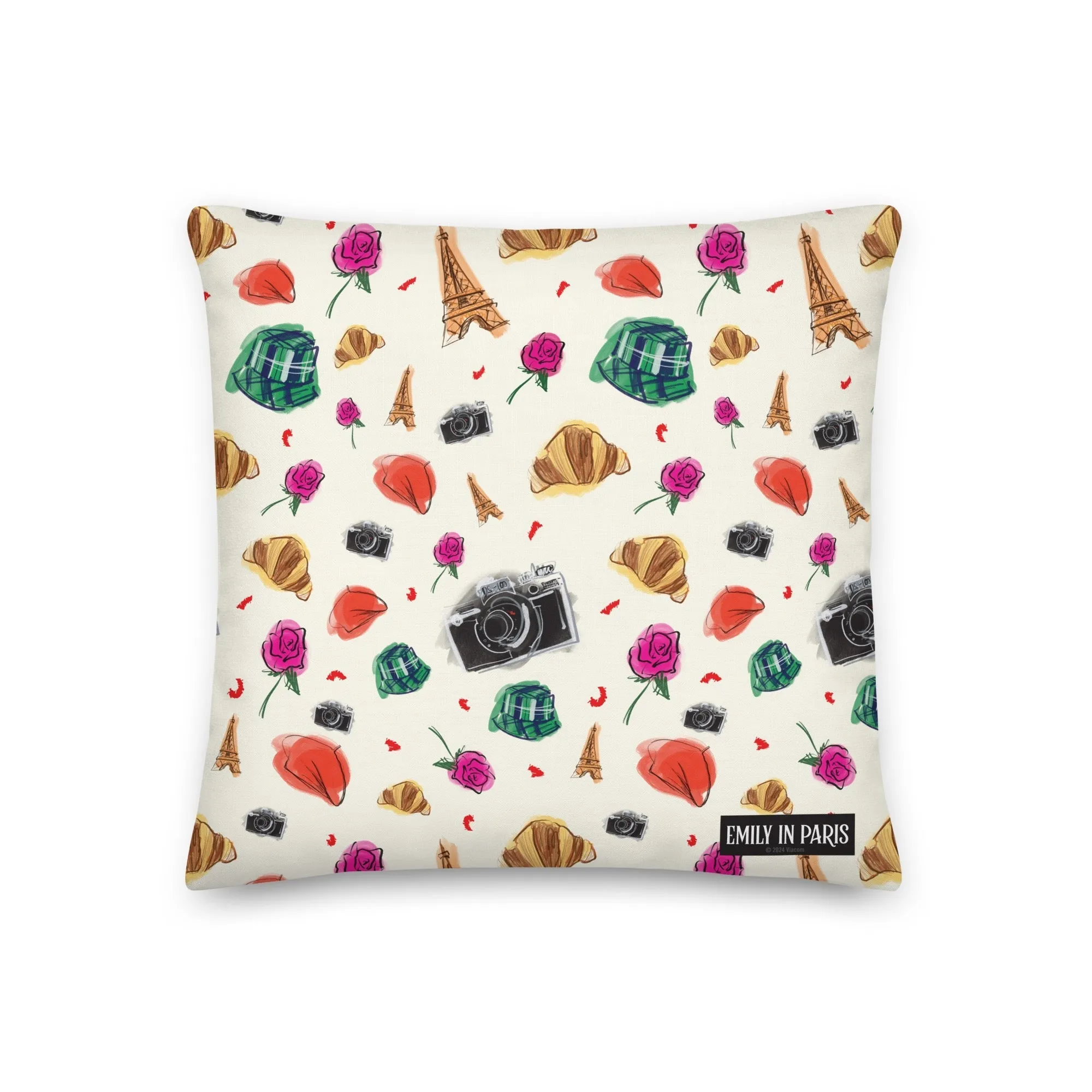 Emily in Paris Roses Throw Pillow