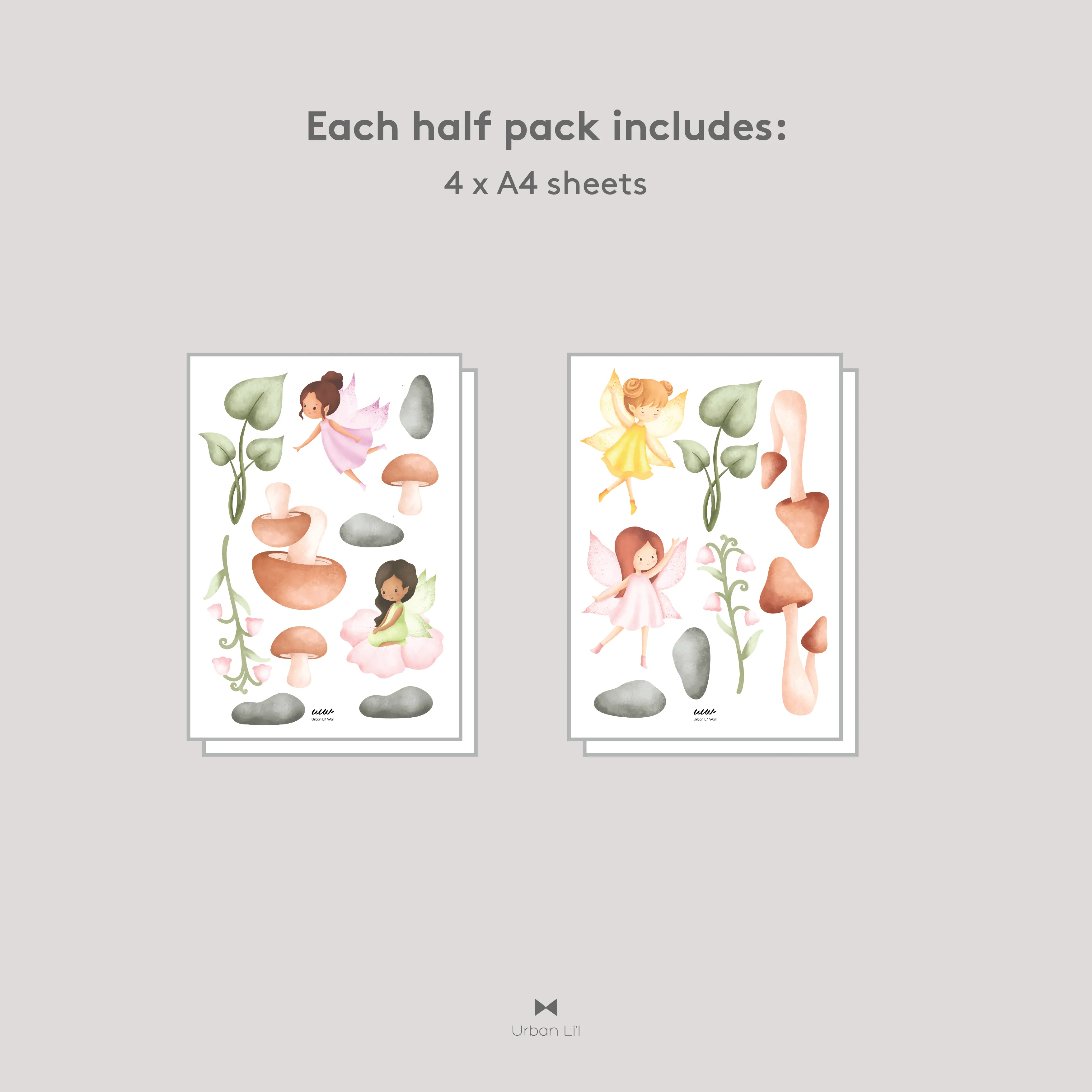 Garden Fairies Fabric Decal