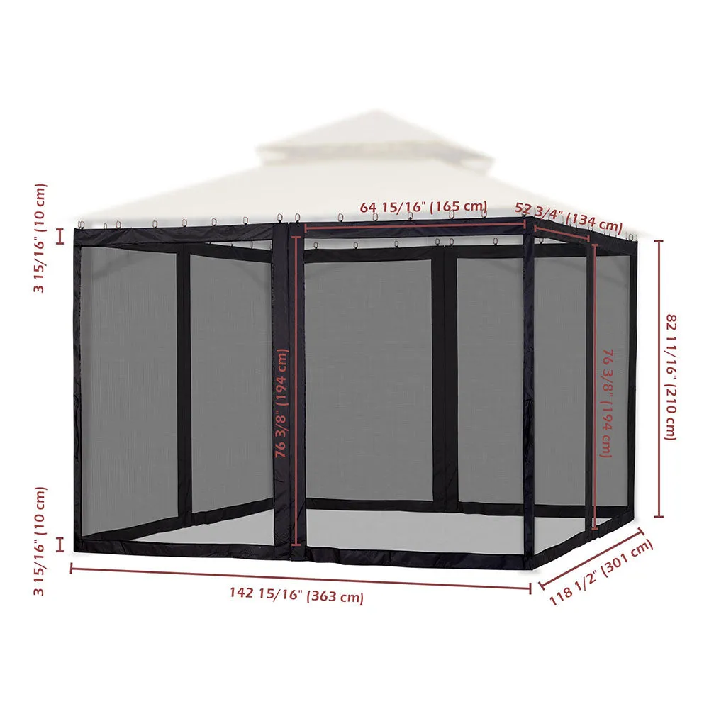 Gazebo Netting Replacement for 10x12 Gazebos