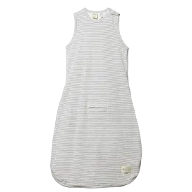 Nature Baby Organic Cotton Sleeping Bag - Grey Marl Stripe