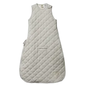 Nature Baby Quilted Cotton & Merino Duvet Sleeping Bag - Light Grey Marl