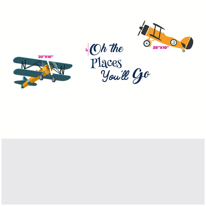 Oh The Places You Will Go Wall Sticker