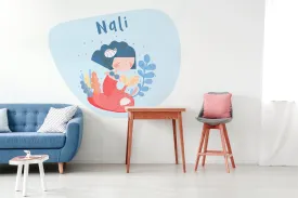 "Mermaid with oyster" wall sticker