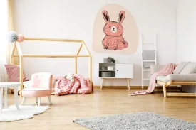 "Pink bunny" wall sticker