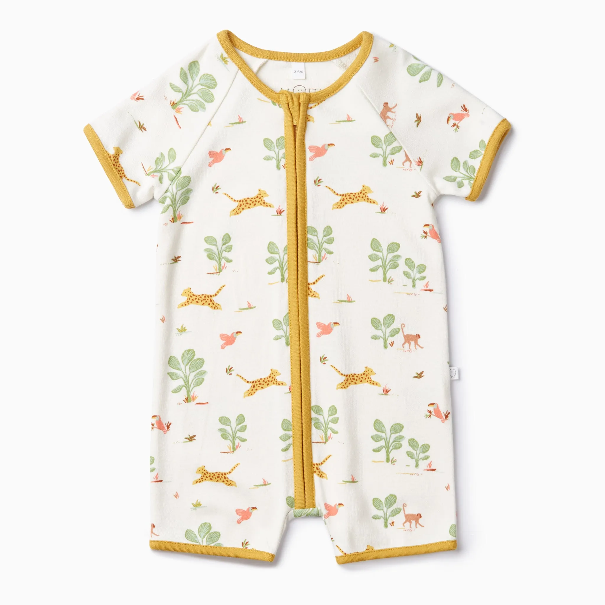Rainforest Zip Summer Sleepsuit