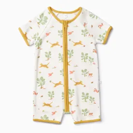Rainforest Zip Summer Sleepsuit