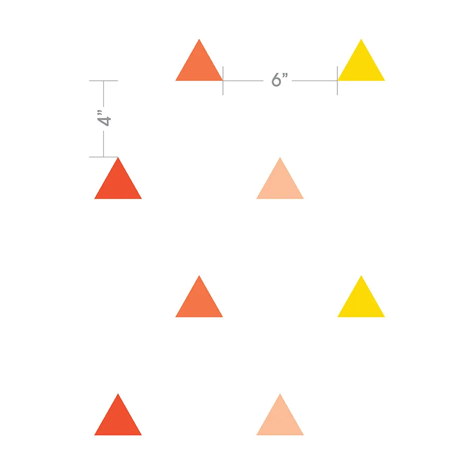 Reusable Wall Decals - Trippy Triangles