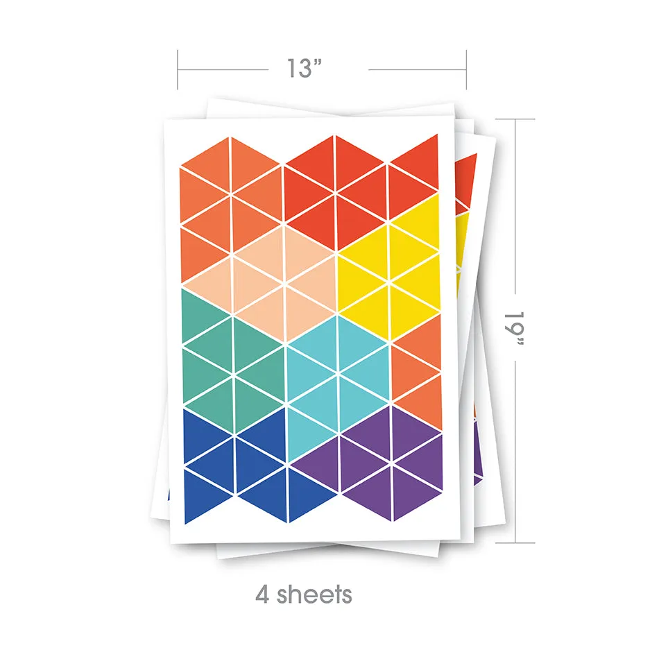 Reusable Wall Decals - Trippy Triangles