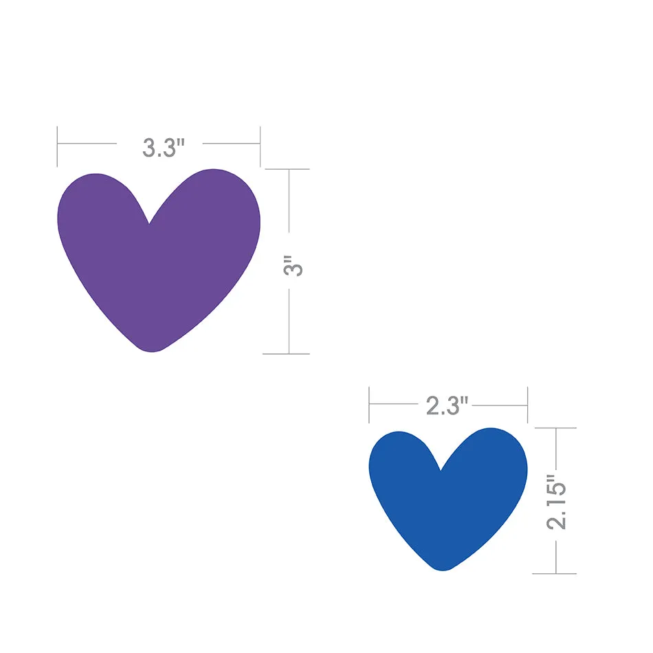 Reusable Wall Decals - Wall of Hearts