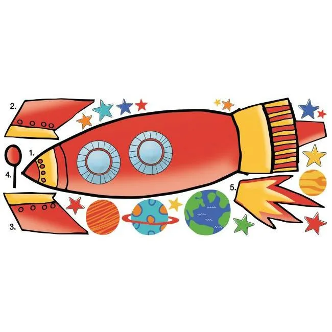 Rocket Giant Wall Decals