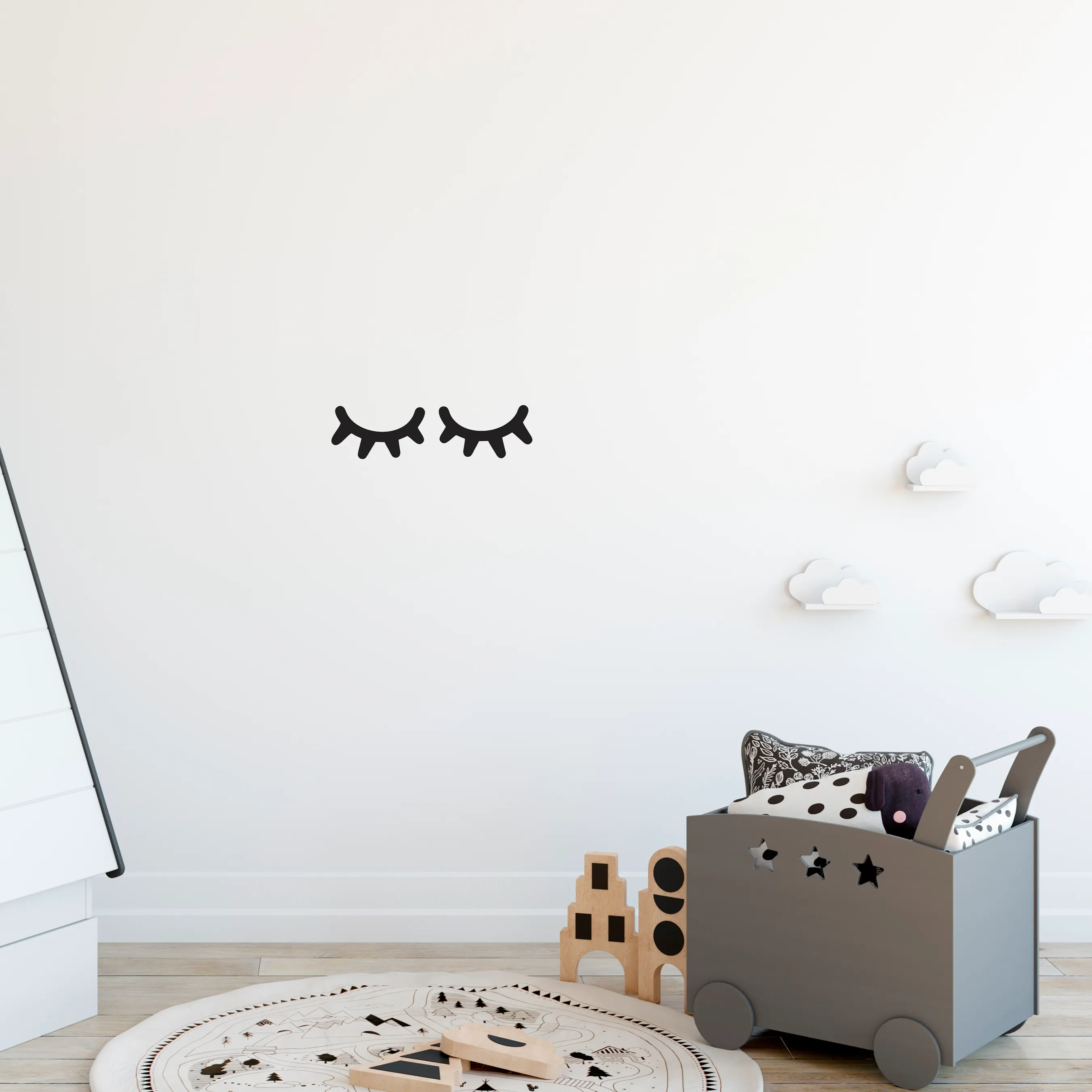 Sleepy Eyes Wall Decal