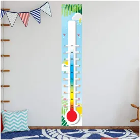Thermometer Height Chart Wall Stickers