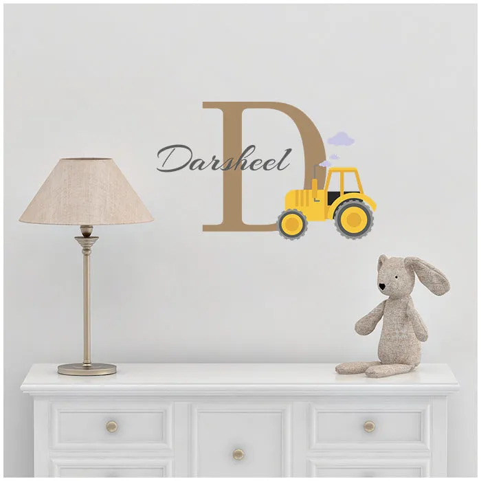 Truck Wall Name Sticker (Blue)