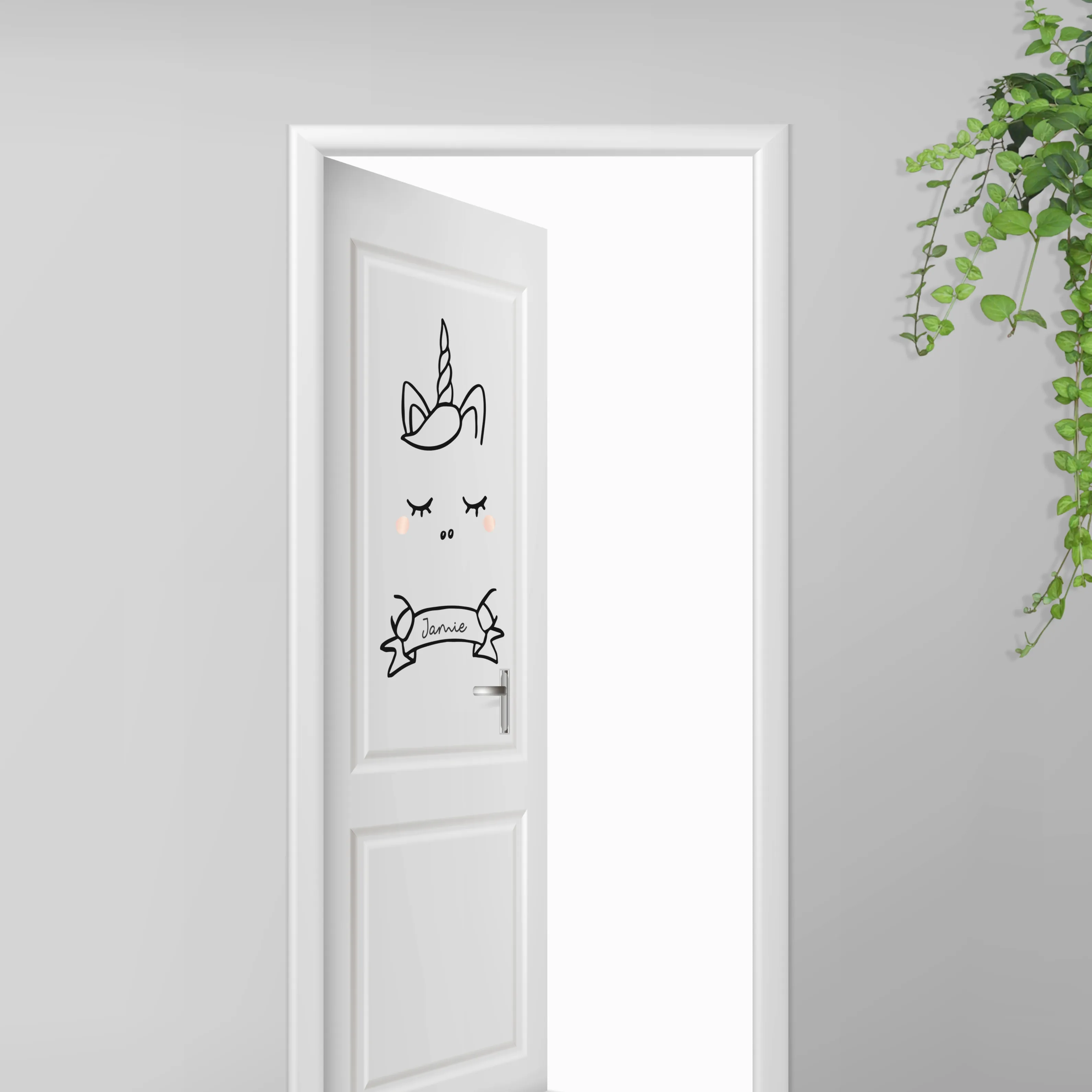 Unicorn Door Decal
