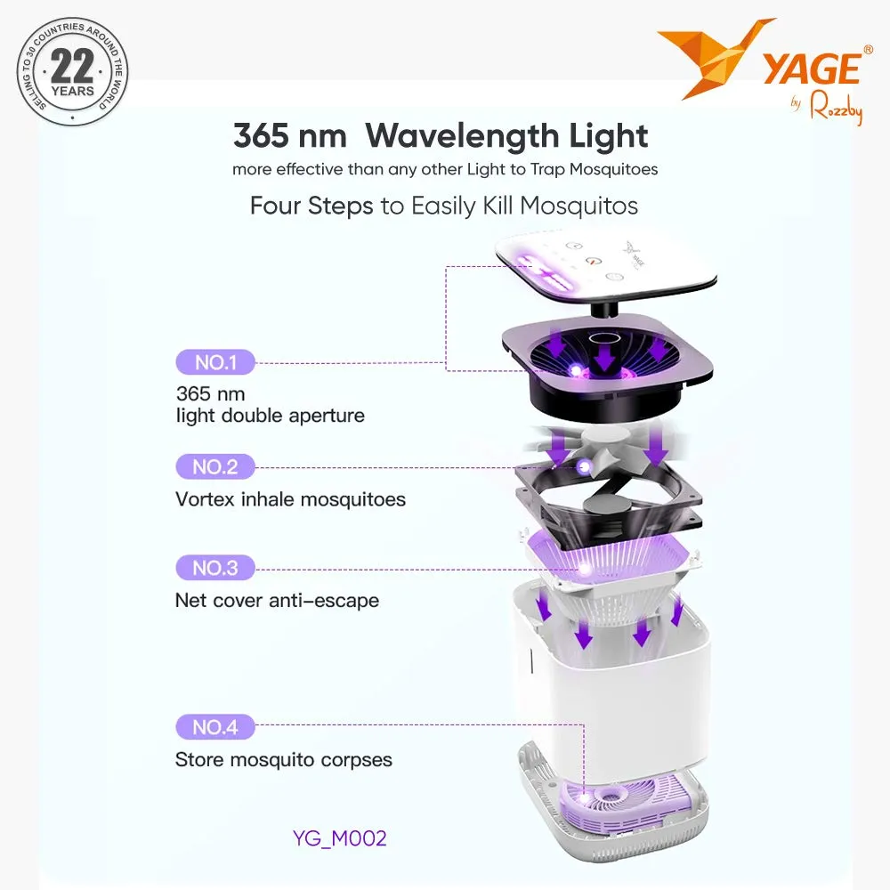 YAGE by Rozzby YGM02 Mosquito Killer Lamp with Intelligent Light Sensor and Timer Mosquito Control (6 Months Warranty)